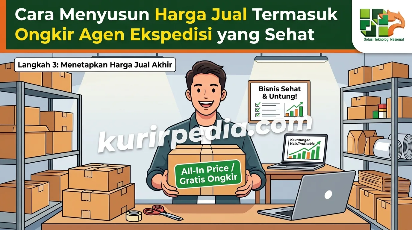 Visual harga jual termasuk ongkir agen ekspedisi - Cara Menyusun Harga Jual Termasuk Ongkir Agen Ekspedisi yang Sehat