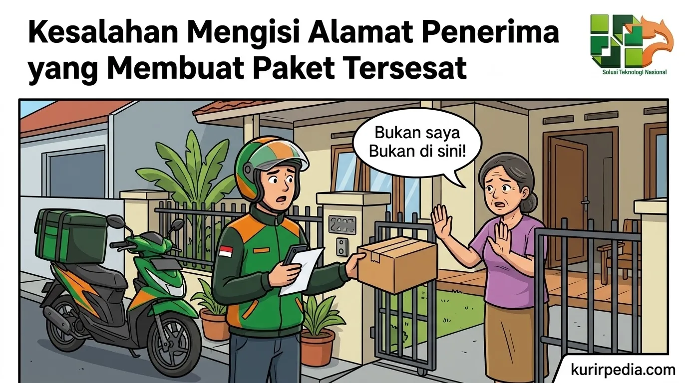 Kesalahan Mengisi Alamat Penerima