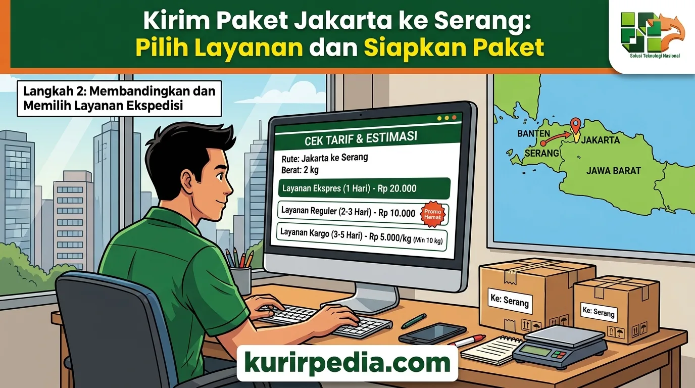 Gambar kirim paket jakarta ke serang - Kirim Paket Jakarta ke Serang: Pilih Layanan dan Siapkan Paket