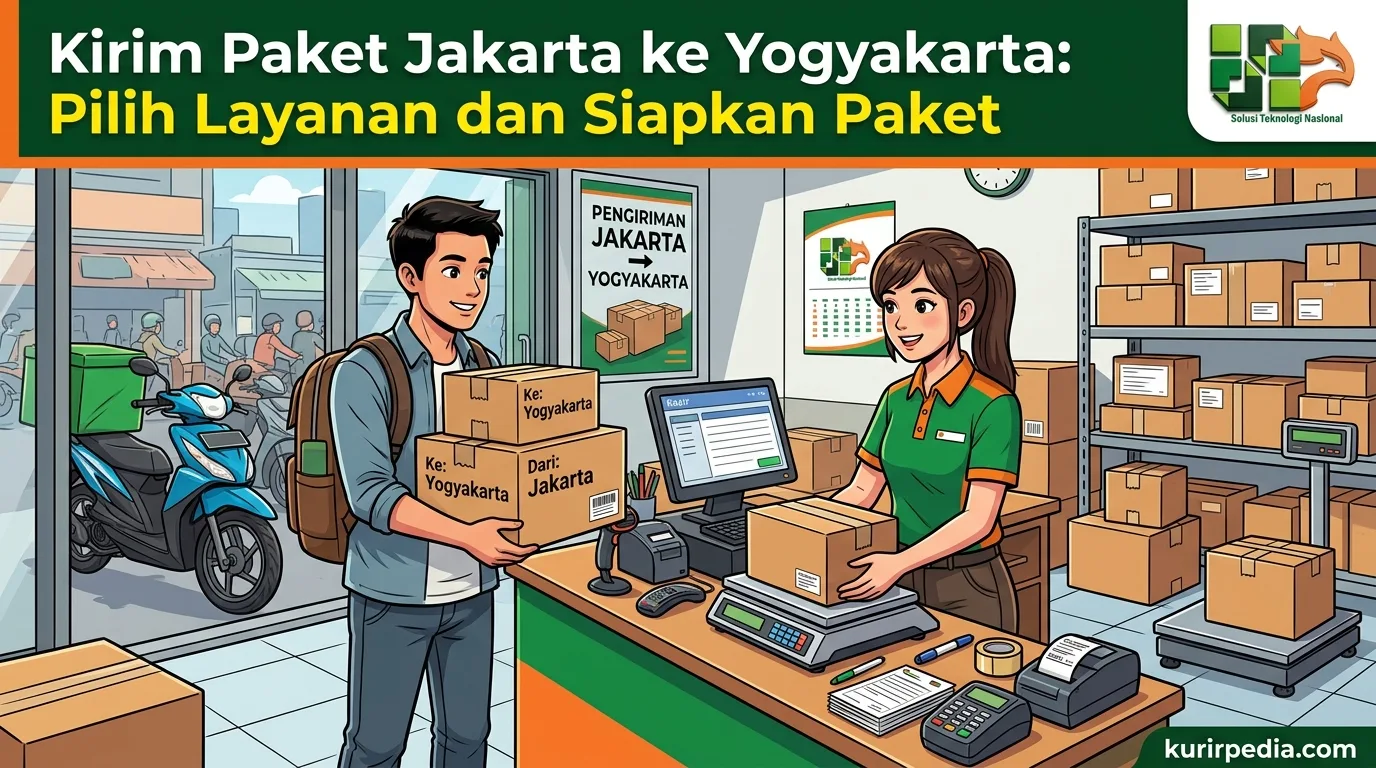 Visual kirim paket jakarta ke yogyakarta - Kirim Paket Jakarta ke Yogyakarta: Pilih Layanan dan Siapkan Paket