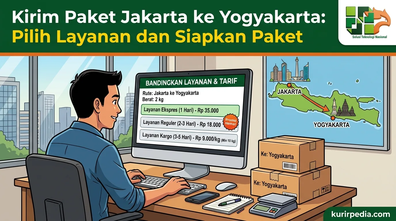Gambar kirim paket jakarta ke yogyakarta - Kirim Paket Jakarta ke Yogyakarta: Pilih Layanan dan Siapkan Paket