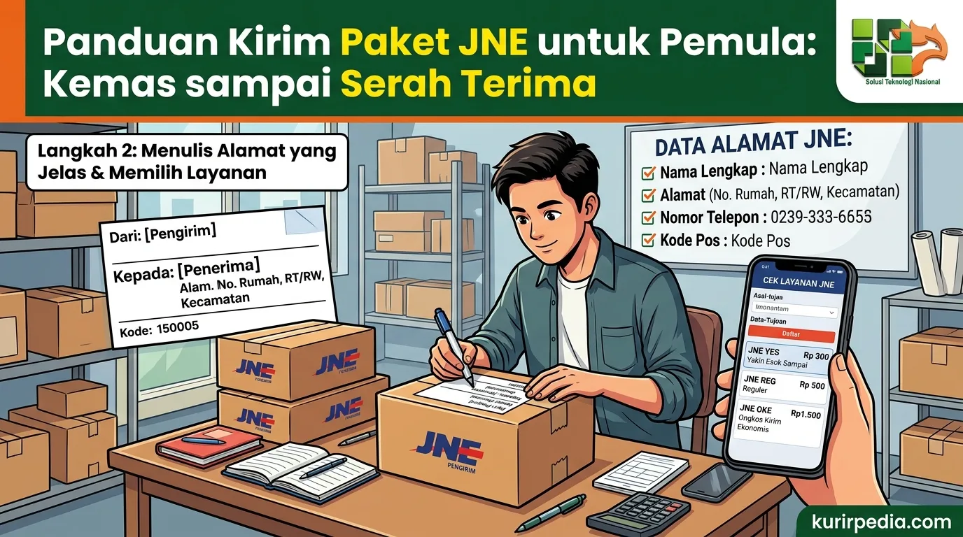 Gambar panduan kirim paket jne - Panduan Kirim Paket JNE untuk Pemula: Kemas sampai Serah Terima