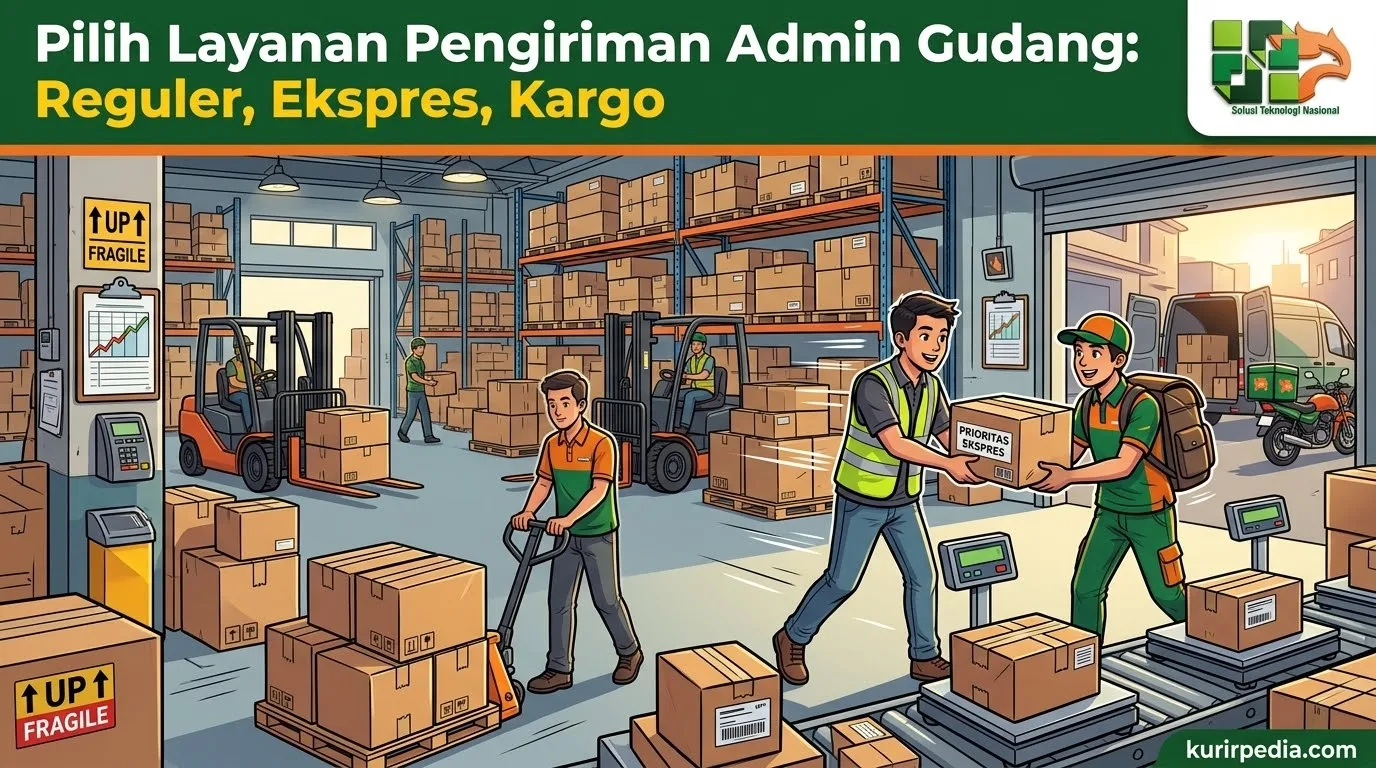 Gambar pilih layanan pengiriman admin gudang - Pilih Layanan Pengiriman Admin Gudang: Reguler, Ekspres, Kargo