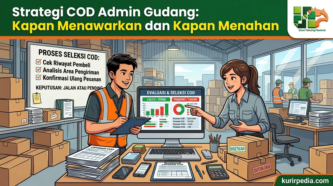 Visual strategi cod admin gudang - Strategi COD Admin Gudang: Kapan Menawarkan dan Kapan Menahan