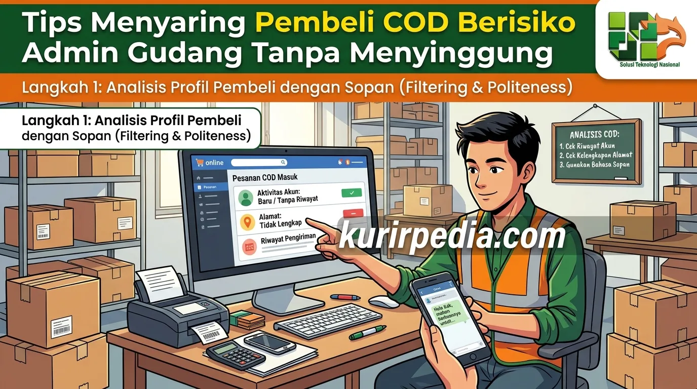 Tips Menyaring Pembeli COD Berisiko Admin Gudang Tanpa Menyinggung
